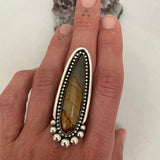 Large Picture Jasper Talon Ring or Pendant- Sterling Silver and Landscape Jasper- Finished to Size