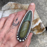 Large Owyhee Jasper Talon Ring or Pendant- Sterling Silver and Owyhee Jasper- Finished to Size