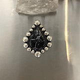 Large Petrified Palm Root Bubble Ring or Pendant- Sterling Silver- Finished to Size