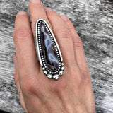 Large Purple Passion Agate Talon Ring or Pendant- Sterling Silver and Agate- Finished to Size