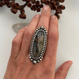 Large Picasso Marble Celestial Ring or Pendant- Sterling Silver- Finished to Size