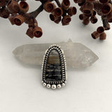 Picasso Marble Portal Ring or Pendant- Sterling Silver- Finished to Size