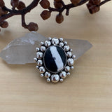 White Buffalo Super Bubble Ring or Pendant- Sterling Silver- Finished to Size