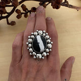 White Buffalo Super Bubble Ring or Pendant- Sterling Silver- Finished to Size