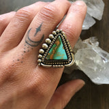 High-Grade Turquoise Ring or Pendant- Kings Manassa Turquoise and Sterling Silver- Finished to Size