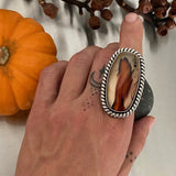 Large Chunky Montana Agate Ring or Pendant- Sterling Silver- Finished to Size