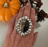 Huge Super Bubble Ring or Pendant- Petrified Palm Root and Sterling Silver- Finished to Size