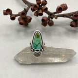 The Sprout Ring- Size 10- Royston Turquoise and Sterling Silver