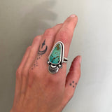 The Sprout Ring- Size 10- Royston Turquoise and Sterling Silver