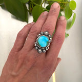 The Gaia Ring #1- Sonoran Gold Turquoise and Sterling Silver- Finished to Size or as a Pendant