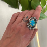 The Gaia Ring #2- Sonoran Gold Turquoise and Sterling Silver- Finished to Size or as a Pendant