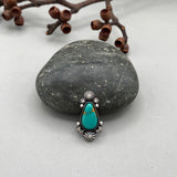 The Celestial Ring #3- Royston Turquoise and Sterling Silver- Finished to Size or as a Pendant