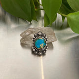 The Gaia Ring #4- Sonoran Gold Turquoise and Sterling Silver- Finished to Size or as a Pendant