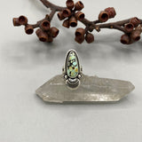 The Sprout Ring- Size 5- Natural Bao Canyon Turquoise and Sterling Silver