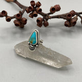 The Sprout Ring- Size 6- Turquoise Mountain Turquoise and Sterling Silver