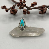 The Sprout Ring- Size 6- Turquoise Mountain Turquoise and Sterling Silver