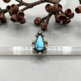 The Icicle Ring- Size 7- Natural Golden Hills Lavender Turquoise and Sterling Silver