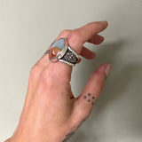 The Signet Ring- Size 9- Picture Jasper and Sterling Silver