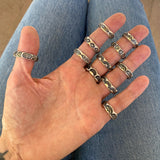 Hand-Stamped Turquoise Rings