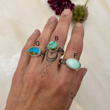 Hand-Stamped Turquoise Rings