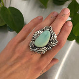 The Antheia Ring- Natural Royston Turquoise and Sterling Silver- Finished to Size or as a Pendant