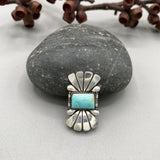 The Phoenix Ring 3- Natural Royston Turquoise and Sterling Silver- Finished to Size or as a Pendant