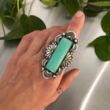 The Carousel Ring- Chrysoprase and Sterling Silver- Finished to Size or as a Pendant