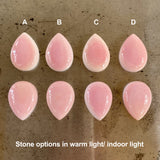 The Cherry Blossom Ring- Made to Order- Pink Conch Shell and Sterling Silver