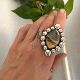 The Desert Nova Ring- Picture Jasper and Sterling Silver- Finished to Size or as a Pendant