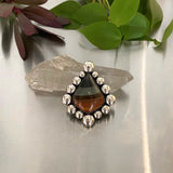 The Desert Dusk Nova Ring- Picture Jasper and Sterling Silver- Finished to Size or as a Pendant