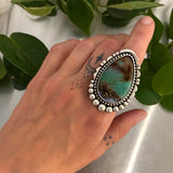 The Endless Summer Ring- Turkish Chrysoprase and Sterling Silver- Finished to Size or as a Pendant