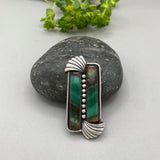 The Fountain Ring - Blue Opal Petrified Wood and Sterling Silver- Finished to Size or as a Pendant