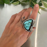 The Fountain Ring- Natural High Grade Royston Turquoise and Sterling Silver- Finished to Size or as a Pendant