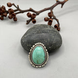 The Ether Ring - Natural Royston Turquoise and Sterling Silver- Finished to Size or as a Pendant