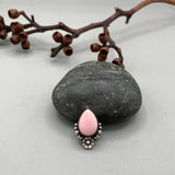 The Conch Shell Blossom Ring- Pink Conch Shell and Sterling Silver- Finished to Size or as a Pendant