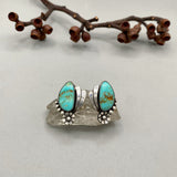 The Secret Garden Earrings- Kingman Turquoise and Sterling Silver