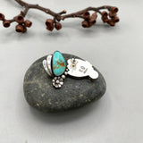 The Secret Garden Earrings- Kingman Turquoise and Sterling Silver