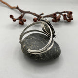 The Desert Rose Cuff- Size S/M- Natural Golden Hills Turquoise and Sterling Silver Bracelet