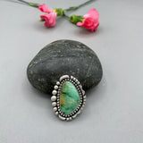 The High Tide Ring- Natural Carmel Mountain Variscite and Sterling Silver- Finished to Size or as a Pendant