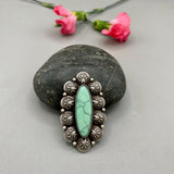 The Sweetheart Ring- Natural Emerald Rose Variscite and Sterling Silver- Finished to Size or as a Pendant