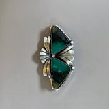The Deep Sea Ring- Opalized Petrified Wood and Sterling Silver- Finished to Size or as a Pendant