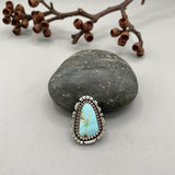 The Ether Ring - Natural Royston Turquoise and Sterling Silver- Finished to Size or as a Pendant