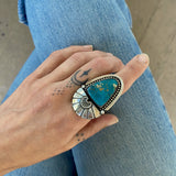 The Galaxy Portal Ring- Morenci II and Sterling Silver- Finished to Size or as a Pendant