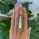 The Chrysoprase Talon Ring- Natural Lemon Chrysoprase and Sterling Silver- Finished to Size or as a Pendant