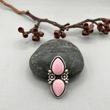 The Cherry Blossom Ring- Made to Order- Pink Conch Shell and Sterling Silver