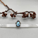 The Icicle Ring- Size 9- Natural Golden Hills Lavender Turquoise and Sterling Silver