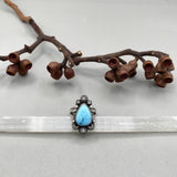 The Icicle Ring- Size 7- Natural Golden Hills Lavender Turquoise and Sterling Silver