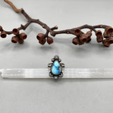 The Icicle Ring- Size 8- Natural Golden Hills Lavender Turquoise and Sterling Silver