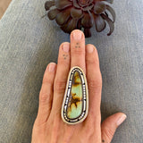 The Mosaic Ring- Natural Royston Turquoise and Sterling Silver- Finished to Size or as a Pendant
