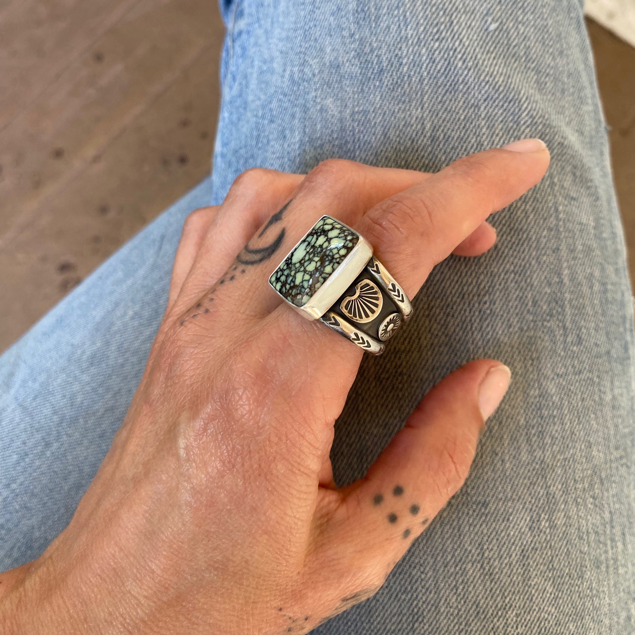 The Poseidon Signet Ring- Fits Size 10- Natural High-Grade
